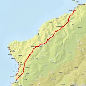 Rota da BR-277 no mapa com principais acessos: rotas, trechos e cidades no caminho