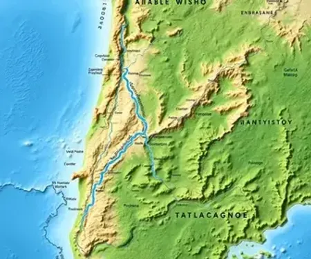 Mapa dos rios da Bahia: elementos naturais e localização no mapa