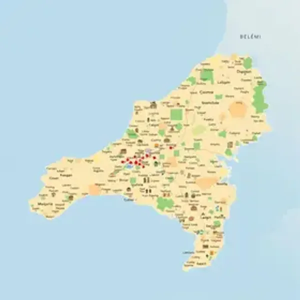 Mapa de Belém com bairros e zonas: guia de localização e contexto territorial