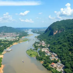 Cidades banhadas pelo rio Parnaíba no mapa: guia visual para estudar geografia física