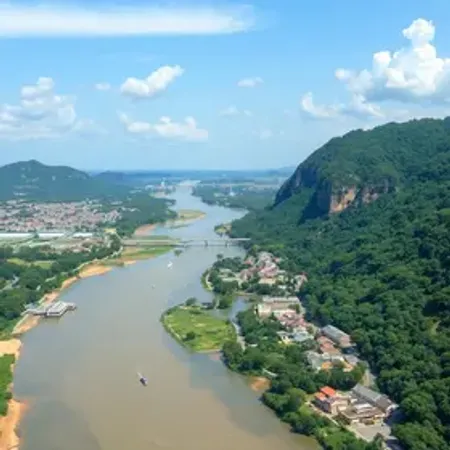 Cidades banhadas pelo rio Parnaíba no mapa: guia visual para estudar geografia física