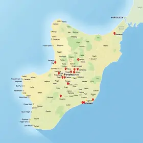 Regiões administrativas de Fortaleza no mapa: localização, acessos e divisão da cidade