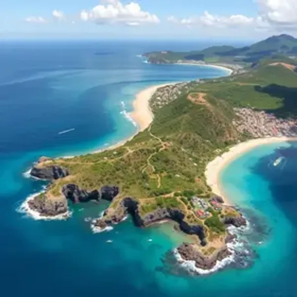Mapa turístico de Ilhabela com atrações: pontos de interesse e localização