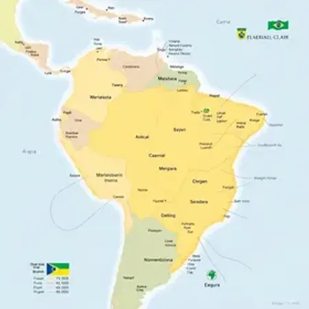 Mapa do Brasil Império para estudar: guia escolar com explicação simples