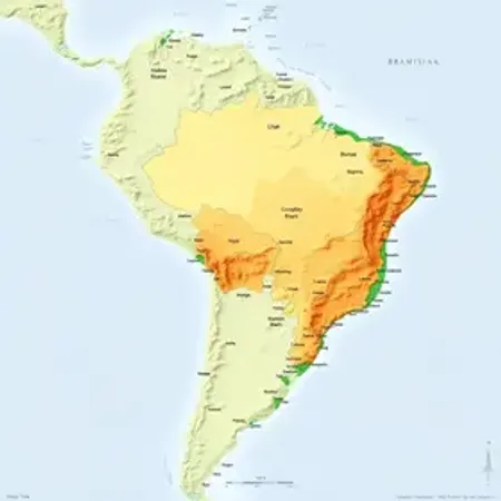 Mapa mudo do Brasil: mapa, contexto e principais referências