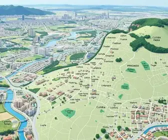 Bairros da zona oeste de Curitiba no mapa: localização, acessos e divisão da cidade