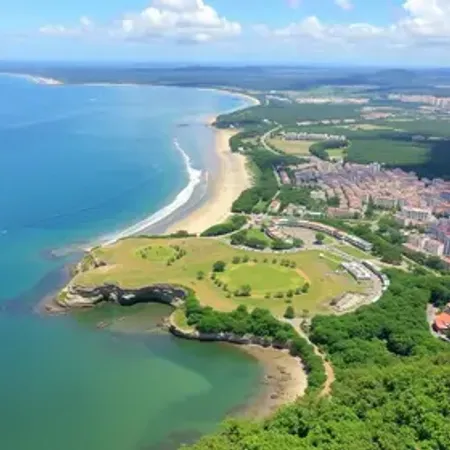 Roteiro em Balneário Camboriú com mapa e pontos de interesse: atrações, acessos e roteiro no mapa