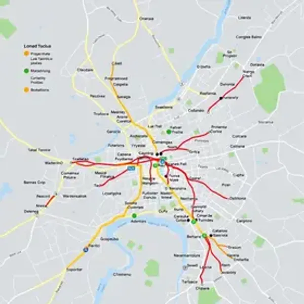 Mapa de ônibus de Curitiba com linhas e terminais: mobilidade com referências úteis