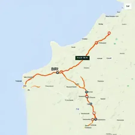Postos na BR-135 no mapa para viagem: mapa, distância e pontos de atenção