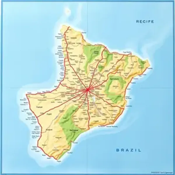 Onde fica Recife no mapa do Brasil: mapa, referências e orientação prática
