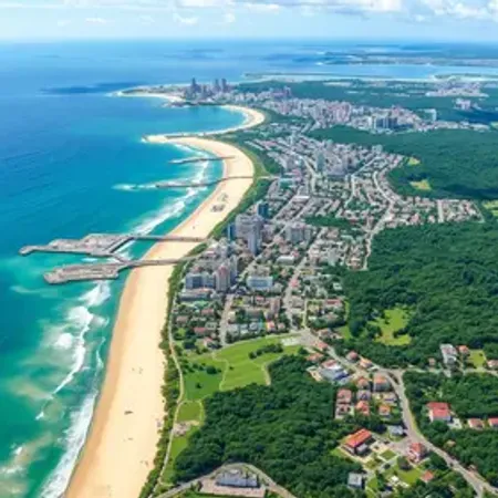 Mapa da região metropolitana de Florianópolis com cidades: guia para se orientar pela cidade