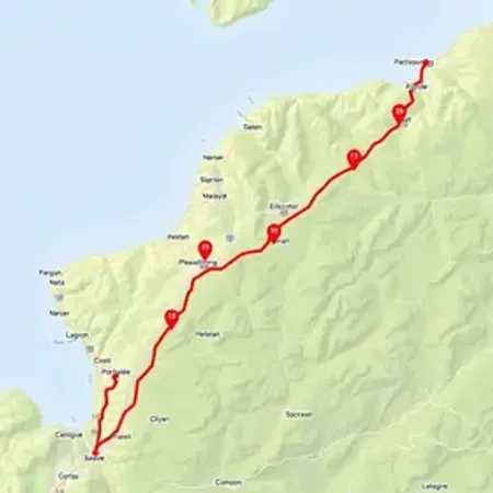 Rota da BR-135 no mapa com principais acessos: mapa, distância e pontos de atenção