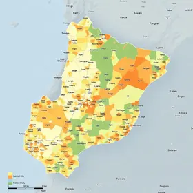 Mapa de densidade demográfica do Espírito Santo: análise territorial em mapas e indicadores