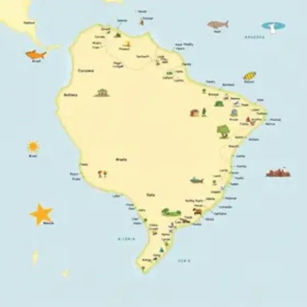 Mapa mudo do Brasil para atividades escolares: mapa histórico e cultural explicado