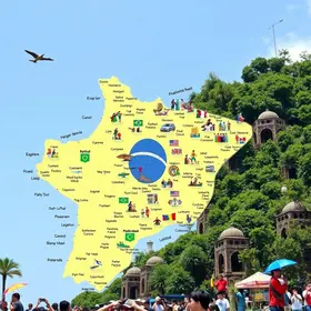 Mapa das festas populares do Brasil: guia escolar com explicação simples