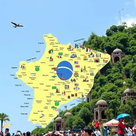 Mapa das festas populares do Brasil: guia escolar com explicação simples