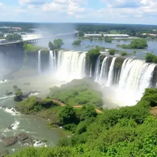 Roteiro em Foz do Iguaçu com mapa e pontos de interesse: atrações, acessos e roteiro no mapa