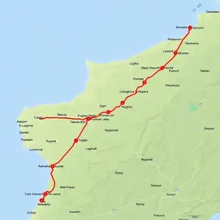 Rota da BR-470 no mapa com principais acessos: rotas, trechos e cidades no caminho