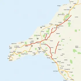 Rotas urbanas de Natal no mapa: mobilidade com referências úteis