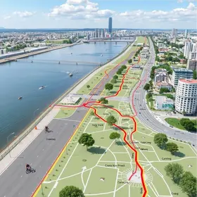 Mapa de ciclovias de João Pessoa com rotas: mobilidade com referências úteis