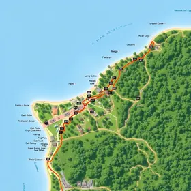 Como chegar em Paraty pelo mapa com rotas: pontos de interesse e localização