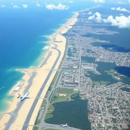 Mapa de aeroportos perto de Maceió e acessos: transporte, rotas e acessos urbanos