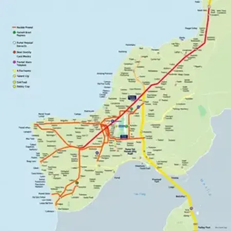 Mapa de transporte público de Natal: mobilidade com referências úteis