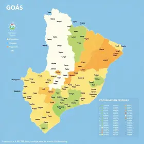Mapa do IDH de Goiás: população, economia e regiões explicadas