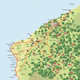 Como chegar em Olinda pelo mapa com rotas: atrações, acessos e roteiro no mapa