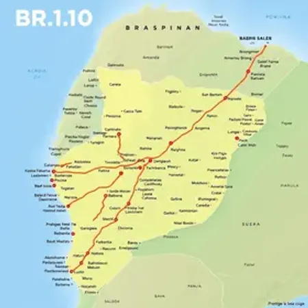 Mapa da BR-101 com cidades e trechos: rotas, trechos e cidades no caminho